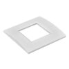 Placca Plastica Quadrata MBL 2M Bianco Compatibile Bticino Living