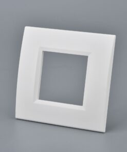 Placca Plastica Quadrata MBL 2M Bianco Compatibile Bticino Living