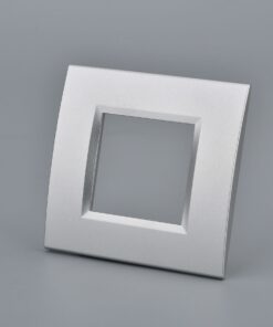 Placca Plastica Quadrata MBL 2M Grigio Compatibile Bticino Living