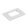 Placca Plastica Quadrata MBL 3M Bianco Compatibile Bticino Living BLN89301