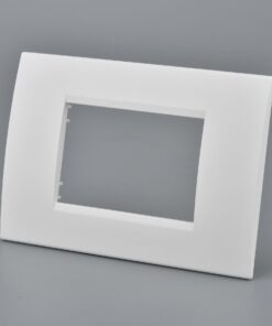 Placca Plastica Quadrata MBL 3M Bianco Compatibile Bticino Living BLN89301