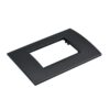 Placca Plastica Quadrata MBL 3M Nero Compatibile Bticino Living BLN89302