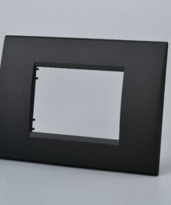 Placca Plastica Quadrata MBL 3M Nero Compatibile Bticino Living BLN89302