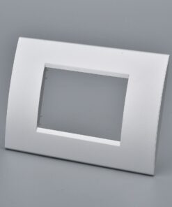 Placca Plastica Quadrata MBL 3M Grigio Compatibile Bticino Living BLN89306