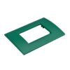 Placca Plastica Quadrata MBL 3M Verde Compatibile Bticino Living