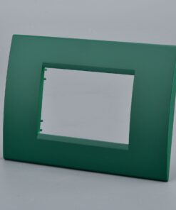 Placca Plastica Quadrata MBL 3M Verde Compatibile Bticino Living