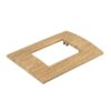 Placca Plastica Quadrata MBL 3M Legno Chiaro Compatibile Bticino Living BLN89304