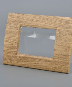 Placca Plastica Quadrata MBL 3M Legno Chiaro Compatibile Bticino Living BLN89304