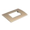 Placca Plastica Quadrata MBL 3M Oro Compatibile Bticino Living BLN89311