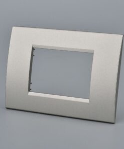 Placca Plastica Quadrata MBL 3M Titanio Compatibile Bticino Living BLN89308