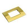 Placca Plastica Quadrata MBL 3M Oro Lucido Compatibile Bticino Living BLN89312