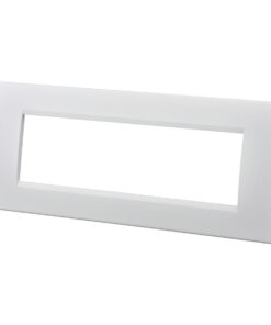 Placca Plastica Quadrata MBL 7M Bianco Compatibile Bticino Living BLN89701