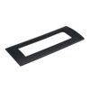 Placca Plastica Quadrata MBL 7M Nero Compatibile Bticino Living BLN89702