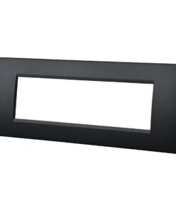 Placca Plastica Quadrata MBL 7M Nero Compatibile Bticino Living BLN89702