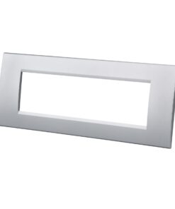 Placca Plastica Quadrata MBL 7M Grigio Compatibile Bticino Living BLN89706