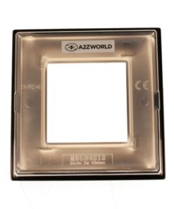 Placca Quadrata In Vetro Temperato MBL 2M Nero Compatibile Bticino Living