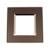 Placca Quadrata In Vetro Temperato MBL 2M Grigio Compatibile Bticino Living
