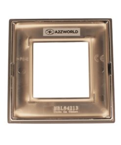 Placca Quadrata In Vetro Temperato MBL 2M Grigio Compatibile Bticino Living