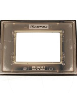 Placca Quadrata In Vetro Temperato MBL 3M Nero Compatibile Bticino Living BLN84302