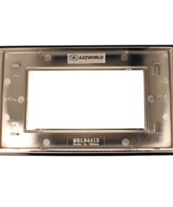 Placca Quadrata In Vetro Temperato MBL 4M Nero Compatibile Bticino Living BLN84402