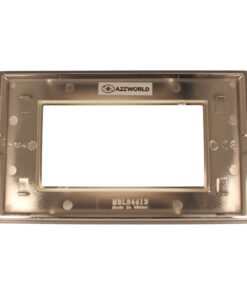 Placca Quadrata In Vetro Temperato MBL 4M Grigio Compatibile Bticino Living BLN84410