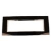 Placca Quadrata In Vetro Temperato MBL 7M Nero Compatibile Bticino Living BLN84702