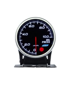 Manometro Analogico Pressione Olio BAR Oil Press Gauge 52mm 12V Auto Doppio Ingresso Alimentazione 10 Colori