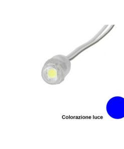 Modulo Bottone LED Da Incasso 1 SMD 5050 Colore Blue 12V IP68 120 Gradi SKU-5139