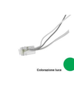 Modulo Bottone LED Da Incasso 1 SMD 5050 Colore Verde 12V IP68 120 Gradi SKU-5140