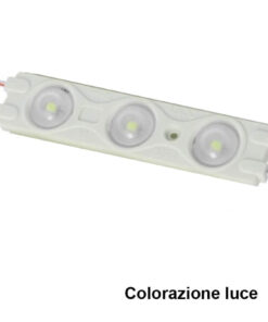 Modulo Mattone LED 3 SMD 2835 Colore Rosso 12V IP67 Con Lente Ingrandimento 160 Gradi SKU-5126