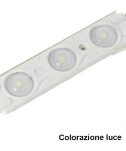 Alternative view of Modulo Mattone LED 3 SMD 2835 Colore Rosso 12V IP67 Con Lente Ingrandimento 160 Gradi SKU-5126
