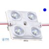 Modulo Mattone LED 4 SMD 2835 Colore Blu 12V 1,5W IP68 Con Lente Ingrandimento 160 Gradi SKU-5132