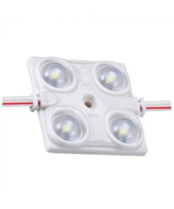 Modulo Mattone LED 4 SMD 2835 Caldo 3000K 12V 1,5W IP68 Con Lente Ingrandimento 160 Gradi SKU-5129