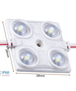 Alternative view of Modulo Mattone LED 4 SMD 2835 Caldo 3000K 12V 1,5W IP68 Con Lente Ingrandimento 160 Gradi SKU-5129