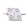 Modulo Mattone LED 4 SMD 2835 Freddo 6400K 12V 1,5W IP68 Con Lente Ingrandimento 160 Gradi SKU-5130