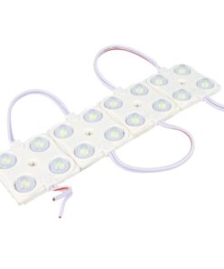 Modulo Mattone LED 4 SMD 2835 Freddo 6400K 12V 1,5W IP68 Con Lente Ingrandimento 160 Gradi SKU-5130