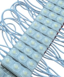 Striscia LED 40 moduli bottone 1W, 220V 40W, 6500K IP67, 330cm, 4400lm, bianco freddo