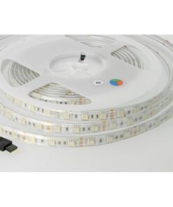 Bobina Striscia Led 300 SMD 5050 12V 10,8W/M RGB IP65 Impermeabile 5 Metri Unguente Di Silicone Incluso SKU-212155