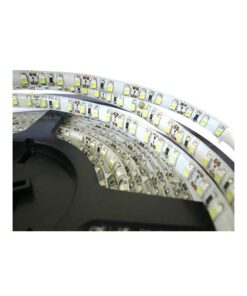 Bobina Striscia Led Sfondo Bianco Biadesivo Siliconato 40W 12V Bianco Neutro 4500K