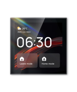 Pannello di Controllo Smart Home, Alexa Incorporato, Touchscreen 4", Automatizione per Prodotti Tuya Smart Life, Hub Zigbee 3.0 Incorporato e Gateway BLE SIG Mesh, 86X86mm, da Incasso Scatola 502