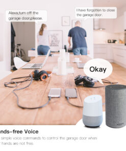 Kit Smart WIFI Garage Opener Apri Saracinesca Serrande Cancello WIFI 2.4G TUYA, Smart Life AC 100-250V 50/60HZ IP20