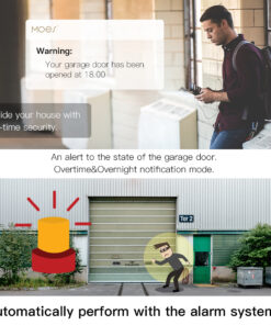 Kit Smart WIFI Garage Opener Apri Saracinesca Serrande Cancello WIFI 2.4G TUYA, Smart Life AC 100-250V 50/60HZ IP20