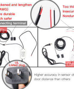 Kit Smart WIFI Garage Opener Apri Saracinesca Serrande Cancello WIFI 2.4G TUYA, Smart Life AC 100-250V 50/60HZ IP20