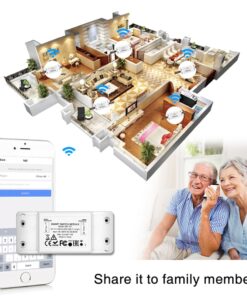 Interruttore WIFI 10A WIFI 2.4G TUYA, Smart Life 10A AC 90-250V 50/60HZ 2200W