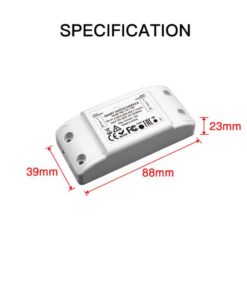 Interruttore WIFI 16A WIFI 2.4G TUYA, Smart Life 16A AC 90-250V 50/60HZ 3500W