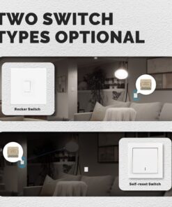 Relè Passo Passo Mini Interruttore WIFI 2.4G 2 Canali 10A TUYA, Smart Life 10A AC 90-250V 50/60HZ 2200W 40X40X18mm IP20