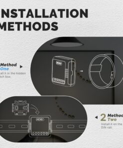 Relè Passo Passo Mini Interruttore WIFI 2.4G 2 Canali 10A TUYA, Smart Life 10A AC 90-250V 50/60HZ 2200W 40X40X18mm IP20