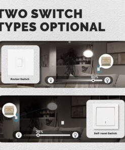 Mini Triac Dimmer WIFI 2.4G 2 Canali TUYA, Smart Life 1A AC 90-250V 50/60HZ 2X100W 40X40X18mm IP20