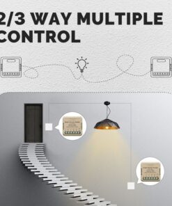 Mini Triac Dimmer WIFI 2.4G 2 Canali TUYA, Smart Life 1A AC 90-250V 50/60HZ 2X100W 40X40X18mm IP20