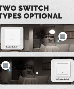 Relè Passo Passo Mini Interruttore ZigBee 3.0, 2 Canali 10A TUYA, Smart Life 10A AC 90-250V 50/60HZ 2200W 40X40X18mm IP20